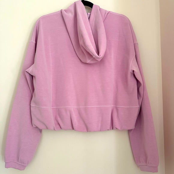 Lululemon softstreme full zip hoodie - size 8 - color: vita pink - Picture 2 of 5